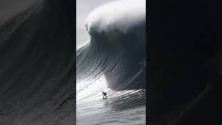 Justine Dupont Nazaré Portugal Big Wave surf surfers surfing waves foryou pourtoi portugal [upl. by Niletak]