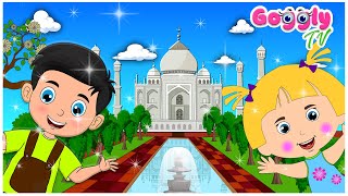 TAJ MAHAL Kids Tour  Kids Learning Video  baby Video  Goggly Tv [upl. by Blatman723]