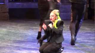 Lady Gaga Injured Herself During Scheiße Live Montreal 2013 HD 1080P [upl. by Sunday]