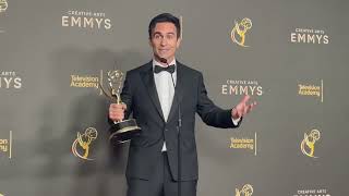 Néstor Carbonell Best Guest Drama Actor Shōgun 2024 Emmys press room interview [upl. by Dorella735]