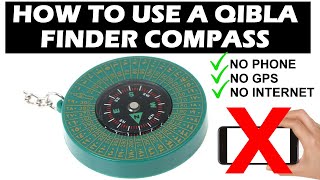 Qibla Direction Finder Compass  How To Use  Prayer Direction  Travelling [upl. by Nadruoj]