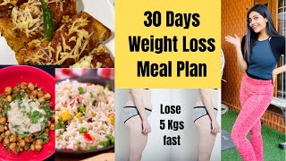 30 Days Diet Plan For Weight Loss At Home  Healthy Recipes  Somya Luhadia [upl. by Aivekal251]