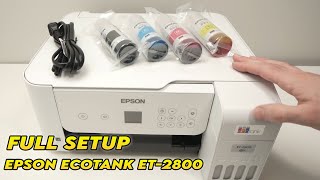 How to Setup and Use Epson EcoTank ET2800 Printer Complete Beginners Guide [upl. by Eselehs]