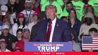 President Trump in Saginaw MI2024 Election PredictionUS Polling Projection election2024trump [upl. by Fredrika]