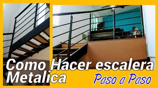 escalera metalica medidas para diseñar paso a paso [upl. by Cyrilla]