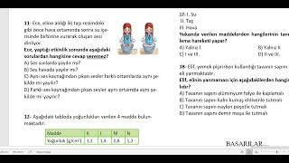 6 Sınıf Fen Bilimleri 2 Dönem 1 Yazılı Soruları [upl. by Suiramaj]