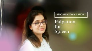 Palpation for spleen [upl. by Lletnuahs]