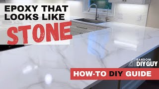 DIY Epoxy Countertops  Looks like REAL Stone  Giani Marble Epoxy Kit [upl. by Roselane412]