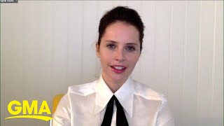 Felicity Jones talks about her new scifi drama The Midnight Sky l GMA [upl. by Hervey314]