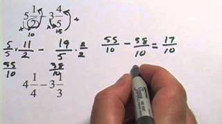 Fractions with Different Denominators Adding Subtracting Multiplying Dividing [upl. by Quartet]