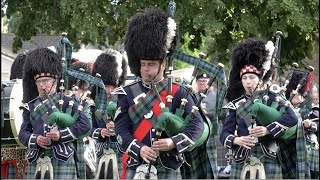 Highland Cathedral played by Ballater Pipe Band during Beating Retreat after 2023 Ballater Games [upl. by Denney]