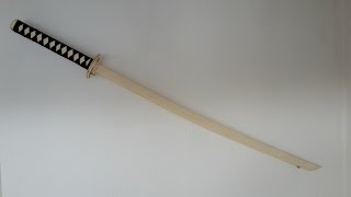 How to make your own wooden katana  version 20   Free templates [upl. by Malcom]