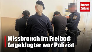 Missbrauch im Freibad Angeklagter war Polizist  kronetv NEWS [upl. by Ennovihs]