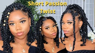 DIY Short Passion Twist  EASY StepByStep Tutorial  TWO METHODS No Crochet amp Crochet  Chev B [upl. by Mcadams]