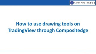 How to use drawing tools on TradingView through compositedge [upl. by Teemus]