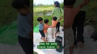 Rail gaddi aayi🚂🚂🚂🎉 video short 🤗🥰😎💯🤩shortvideo ytshorts babyshorts masti shortsviral [upl. by Adrahc]