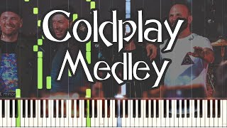 Coldplay Medley Piano Tutorial [upl. by Atteve]