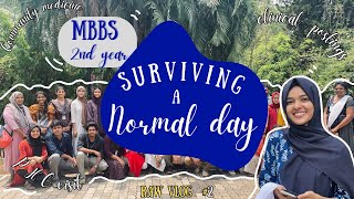 MBBS 2nd year  Surviving a normal day of MBBS   Govt medical college Kozhikode  NEET 2024 [upl. by Eveleen820]