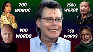 Stephen King On How Much You Should Write Per Day [upl. by Adallard969]