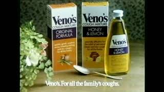 Venos Cough Mixture TV Commercial 1980s [upl. by Inohs197]