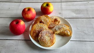 Fried battered Apple rings ❗ Apple fritters [upl. by Abagail727]