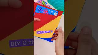 DIY craft idea 🌈 easy paper craft stationery school craft best out of waste diy coin box shorts [upl. by Caneghem507]