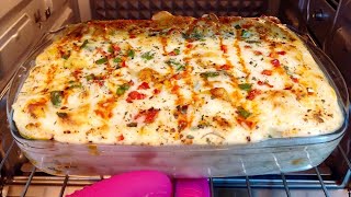 White Sauce Pasta  Creamy Bake Pasta Easy Steps [upl. by Tlok]