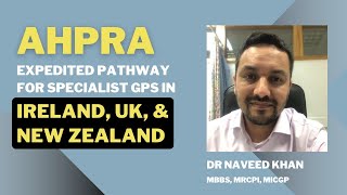 AHPRA Expedited pathway for specialist GPs [upl. by Williamsen]