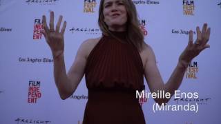 Interviews with Camille Thoman and Mireille Enos from Never Here [upl. by Erreid]