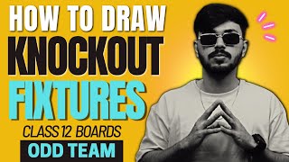 How to Draw Fixtures for Knockout Tournament  ODD Teams Physical Education  Unit 1 PE Class 12 🔥 [upl. by Aynav]