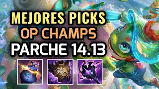 MEJORES PICKS Y CAMPEONES OP  PARCHE 1413 League of Legends 2024 NUEVOS ITEMS Y BUILDS OP [upl. by Xavier]