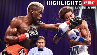 Matias forces TKO stoppage against Hawkins  Matias vs Ergashev November 25 2023  PBC on Showtime [upl. by Kurys]