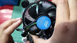 How to Install an Intel CPU Cooler on an H61 LGA 1155 Motherboard [upl. by Metah]