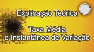 Taxa Média e Instantânea de Variação [upl. by Emlynn]