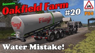 Oakfield Farm Ep 20 Water Mistake Farming Simulator 17 PS4 Lets Play [upl. by Eisaj]