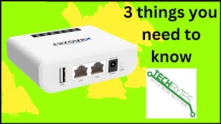 3 Things to know about the xiiaozet LK100EW Wireless Print Server [upl. by Nednerb]