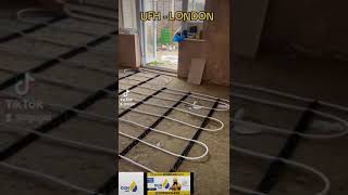 Underfloor Heating Installation in London by DGN GAS Boiler Cylinder UFH AIRCON London [upl. by Aicertap]