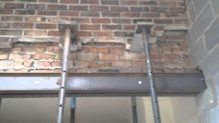 How to put Steel RSJ Lintels into a Supporting Wall [upl. by Bullard]