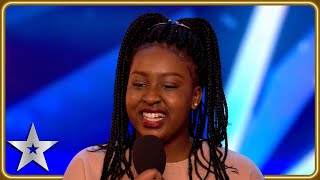 A GOLDEN BUZZER vocal performance from Sarah Ikumu  Unforgettable Audition  Britains Got Talent [upl. by Nylzaj]