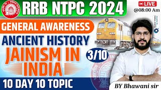 RRB NTPC 2024  General Awareness  Jainism in India  GA for RRB NTPC 2024  by Bhawani sir [upl. by Mikkel]