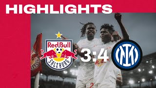 HIGHLIGHTS  FC Red Bull Salzburg 34 Inter  Karim KonateDoppelpack reicht leider nicht [upl. by Bethena]