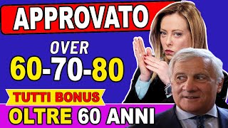 HAI PIÙ DI 60 ANNI ECCO I 12 NUOVI BENEFICI CHE TI SPETTANO NEL 2024 ➡ BONUS FINO A 850€ [upl. by Nosaes]