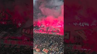 LA CURVA SUD MILANO ACCENDE SAN SIRO 🔴⚫️🔥 [upl. by Wendall]