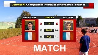 Christophe 15 vs Gustave 46  Match interclubs  Journee4  03062018 [upl. by Llertniuq369]