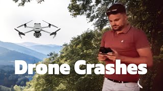 Drone Crash 6 fails  Dangerous forest [upl. by Ellimac148]