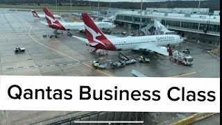 Qantas Business Class Melbourne to Sydney [upl. by Goth514]