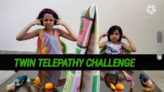 Twin Telepathy challenge by the adorable sistersDivi and Vidhi [upl. by Keir]