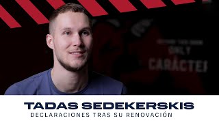 “Me gustaría que algún día mi camiseta esté en lo más alto del Buesa Arena” 🎙️ Tadas Sedekerskis [upl. by Arny]