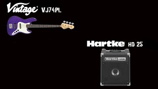 Vintage VJ74PL bas gitara  Hartke HD25 [upl. by Waterman]