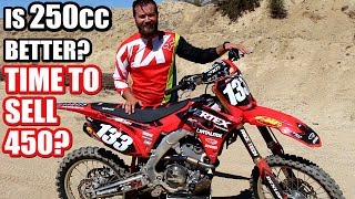 Dialed in 2018 Honda CRF250 big bore  is it better than my 450 [upl. by Hbaruas]